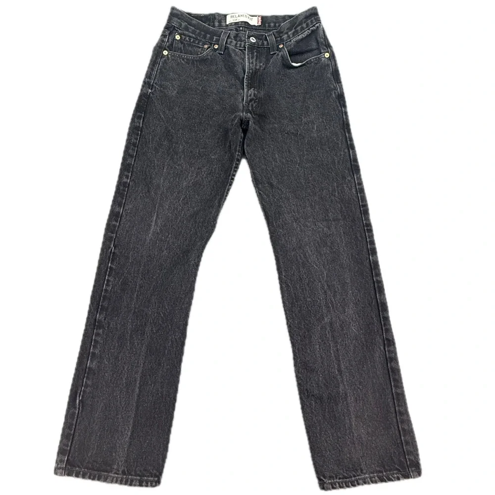 Levi's 550 Jeans Mens 30x32 Black Relaxed Fit Tapered Leg Denim 40550-0260